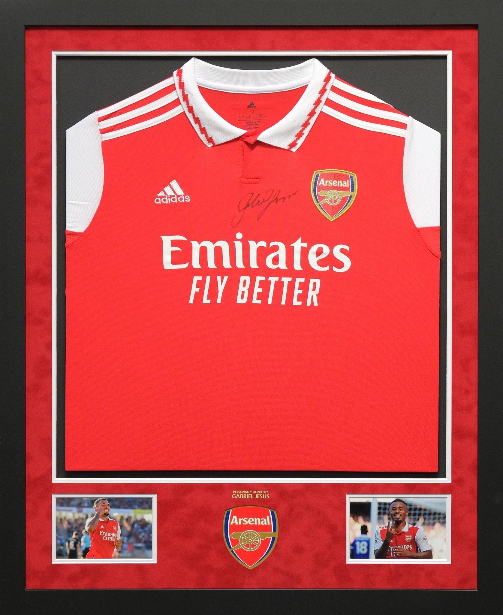 Gabriel Jesus Signed Shirt Framed Display - Memorabilia Framers Shop